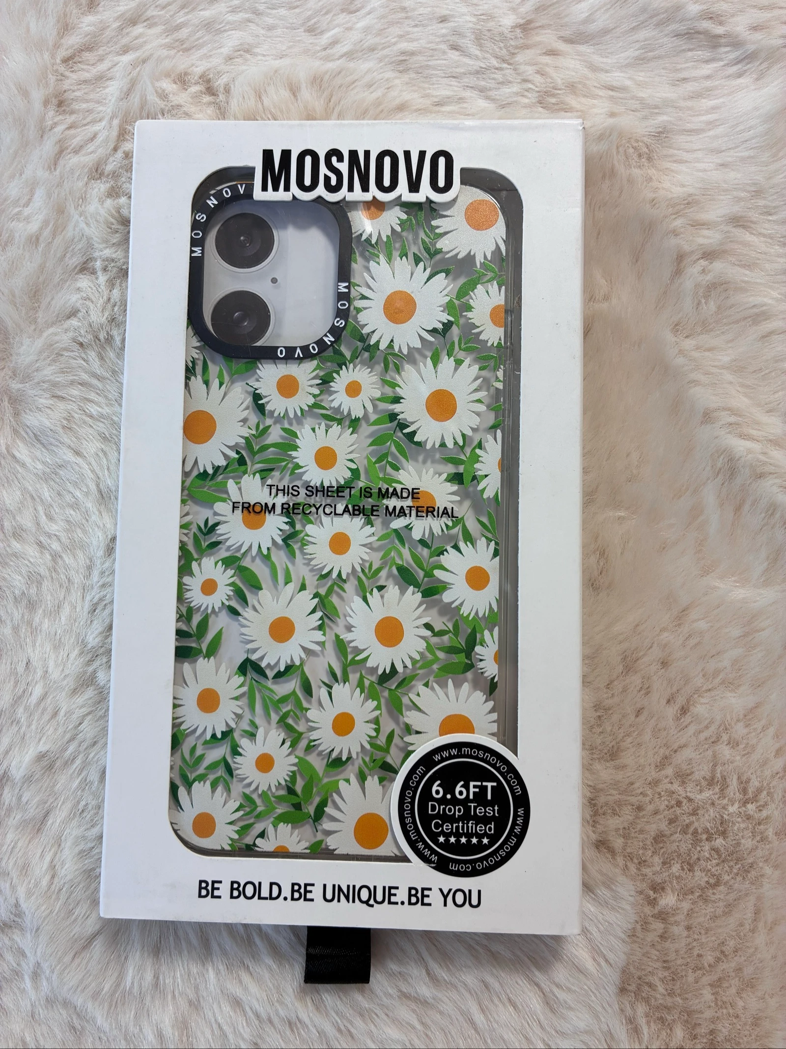 Coque MOSNOVO Daisy – iPhone 16 Plus (Neuve) + Support